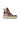 Monogram Brown Leather Boots with Chunky Sole