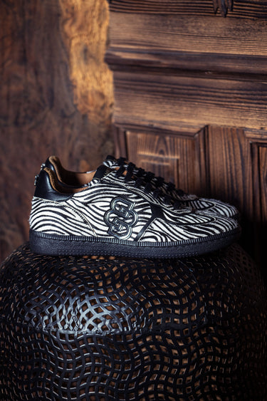 Zebra pelo efeito pónei Sapatilhas