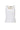 White Ribbed Tank Top with Crystal Logo