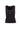 Black Ribbed Tank Top with Crystal Logo